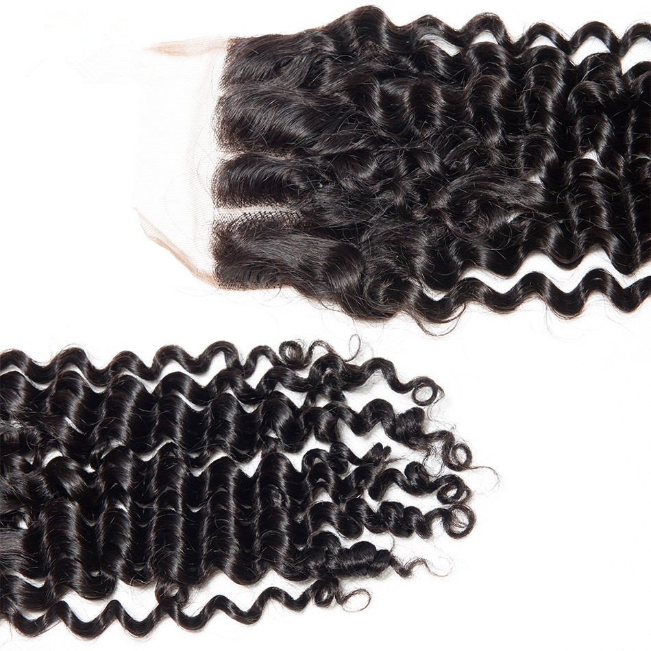 Deep Wave Hair 4X4 Swiss Lace Closure