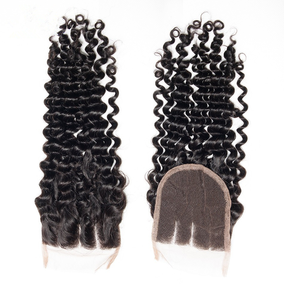 Deep Wave Hair 4X4 Swiss Lace Closure