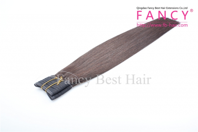 Chocolate Brown #4 Halo Hair Extensions