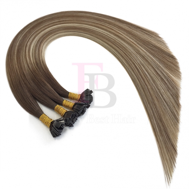 #T4-8/60 Rooted Balayage Flat tip hair