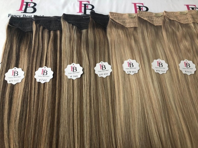Rooted Balayage #T14-14/60  Halo Hair Extensions