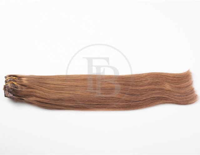 #8 Medium Golden Brown Clip Hair Extensions 