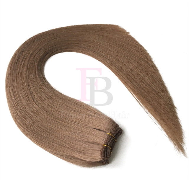 #10 Light Brownish Blonde  Machine Weft Hair