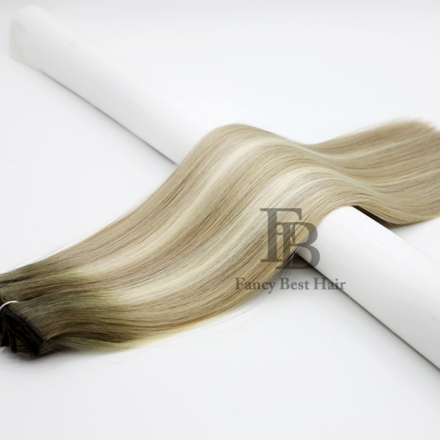 #T8-14/60 Rooted Balayage Clip Hair Extensions