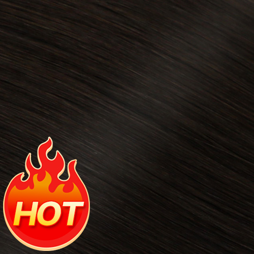 #2 Darkest Brown  Flat Tip Hair